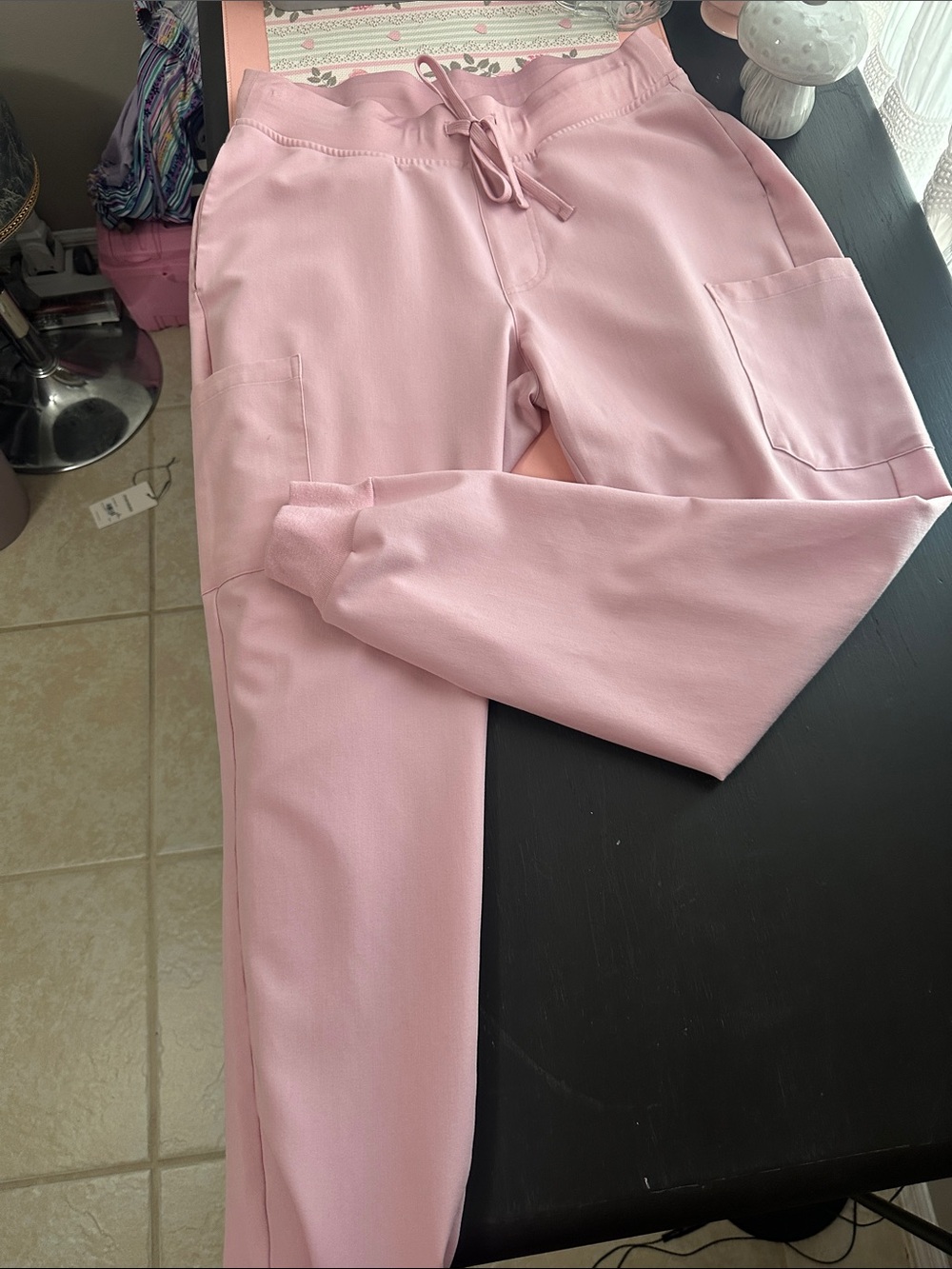 Pink Pearl ladies scrub pants Sz M by Mandala New